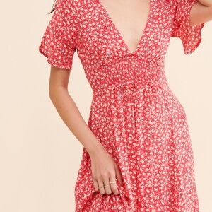 Free People In Full Bloom Floral Midi Dress Size L Boho